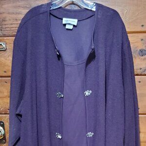 Woman's Plus Size Purple Pantsuit